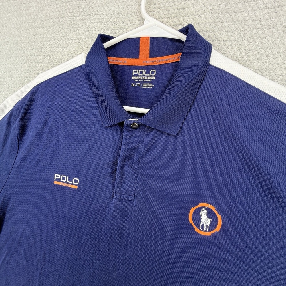 Polo Ralph Lauren Polo Sport Performance Polo Shirt Men's XXL Navy Blue Golf